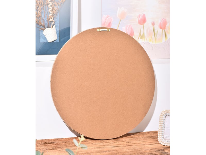  Miroir suspendu tressé vintage – miroir mural de style européen – décoration bohème pour salons et bureaux – 40 cm  - Conforama E