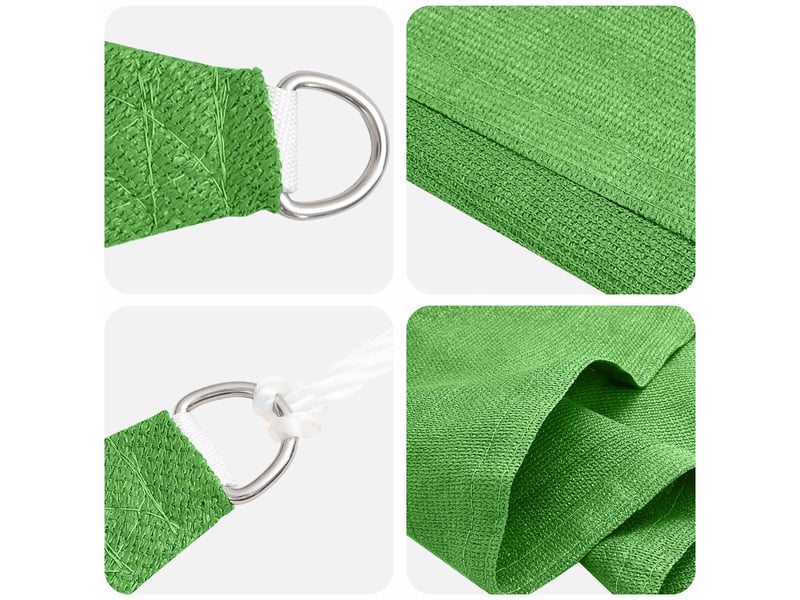  Voile d'ombre - voile d'ombrage - voile parasol 2 x 6 m hdpe rectangulaire vert clair  - Conforama A