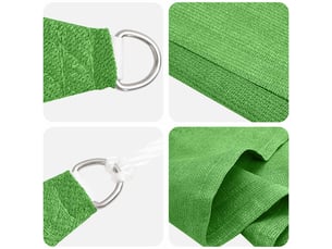 Voile d'ombre - voile d'ombrage - voile parasol 2 x 6 m hdpe rectangulaire vert clair
