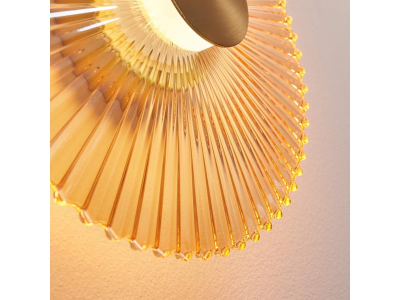  Applique design dorée disque plissé led 28 cm - ambrelia Ambrelia - Conforama D