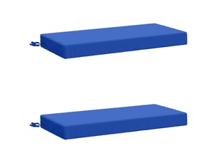 Lot de 2 coussins de banc, coussins d'assise soest 100 % polyester bleu royal cf57149