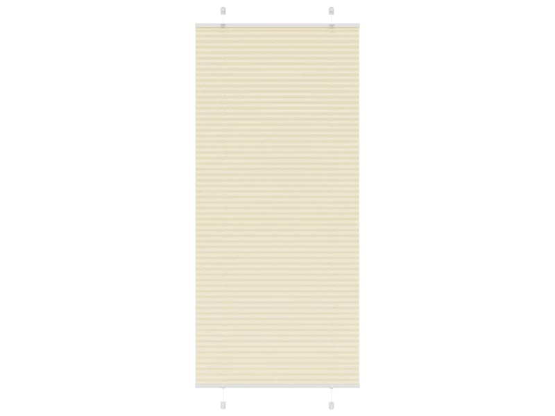  Store plissé, store de fenêtre crème 100x200cm largeur du tissu 99,4 cm polyester cf46819  - Conforama B