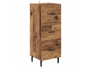 Buffet - bahut - meuble de rangement bois ancien 34 x 34,5 x 90 cm bois d'ingénierie