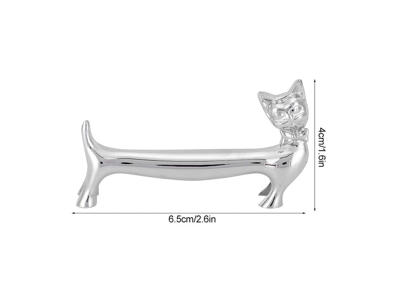  Repose-baguettes, 4 pièces chat mignon repose-baguettes support de cuillère à dîner support de baguettes en acier inoxydable repose-couteau porte-four  - Conforama E