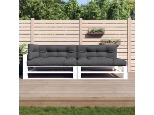 Lot de 5 coussins de palette, coussins de canapé anthracite tissu cf59473