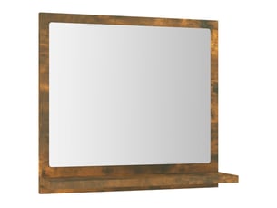 Miroir salle de bain chêne fumé 40x10,5x37 cm bois d'ingénierie