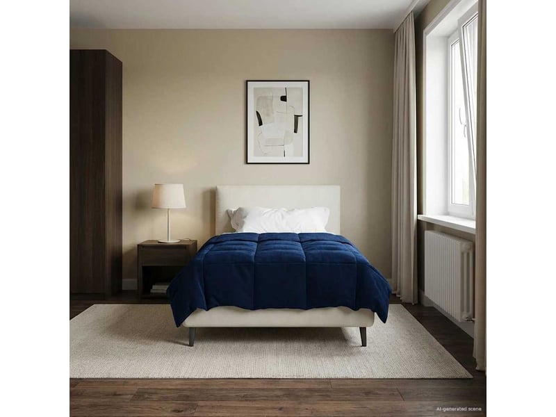  Couette - duvet d'été 140 x 220 cm été microfibre (100% polyester)  - Conforama D