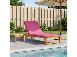 Coussin de transat, coussin pour bain de soleil gemert 100 % polyester rose 200 x 70 x 3 cm cf56185
