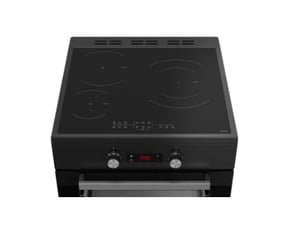 Beko - cuisinière induction 72l 3 feux noir  fse68304maps -