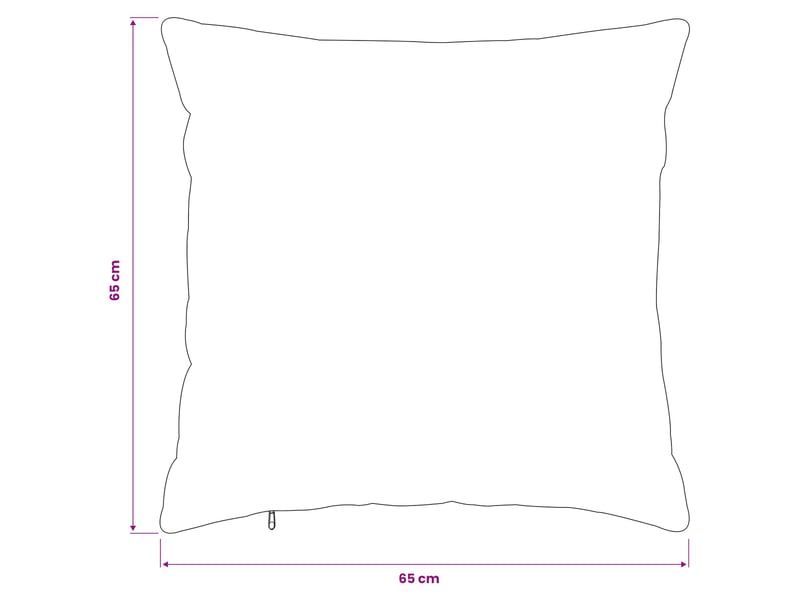  Lot de 2 housses de coussin heerlen noir 65 x 65 cm flanelle cf49467  - Conforama E