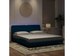 Lit 2 places 180x200 cm coloris bleu
