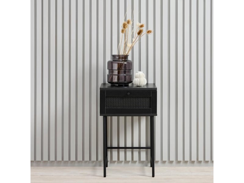  Selsey mogest - table de chevet - 45 cm - noir Mogest - Conforama B