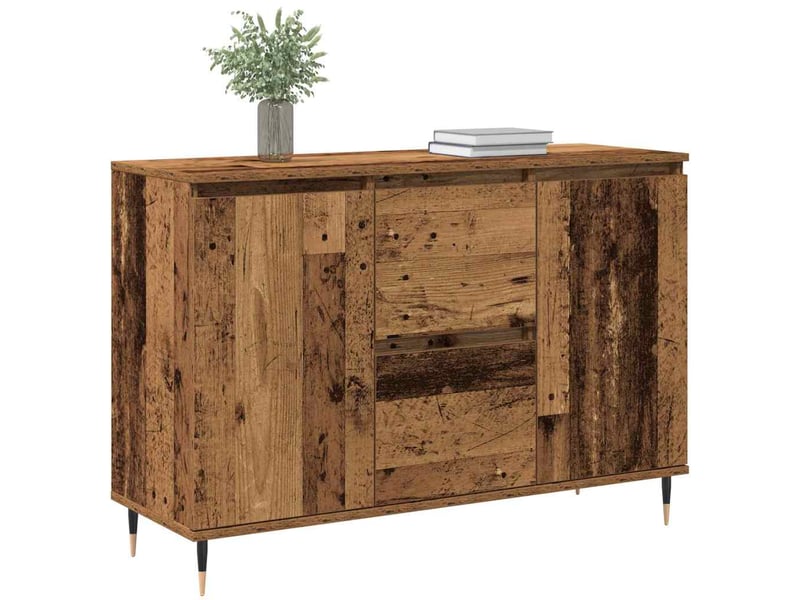  Buffet - bahut - meuble de rangement bois ancien 101,5 x 35 x 70 cm bois d'ingénierie  - Conforama C