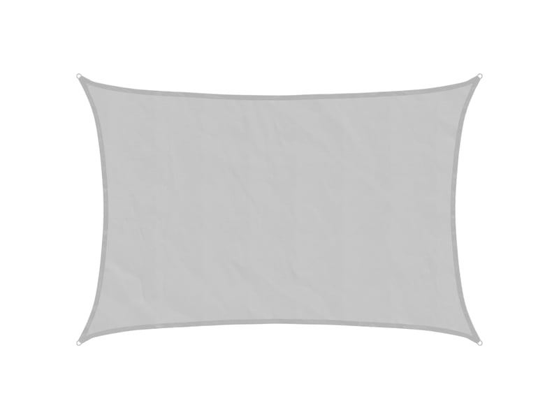 Voile d'ombrage - voile d'ombre - voile parasol gris clair 5x4 m 100% polyester oxford - Conforama A
