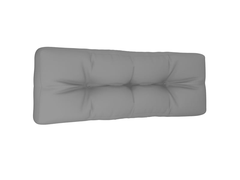  Coussin de palette, coussin de chaise, coussin de canapé gris 120x40x12 cm tissu cf55345  - Conforama D