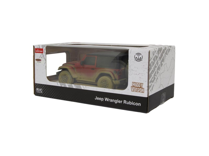  Voiture télécommandée jeep wrangler rubicon 1:24 muddy 2,4ghz 403005 - Conforama C