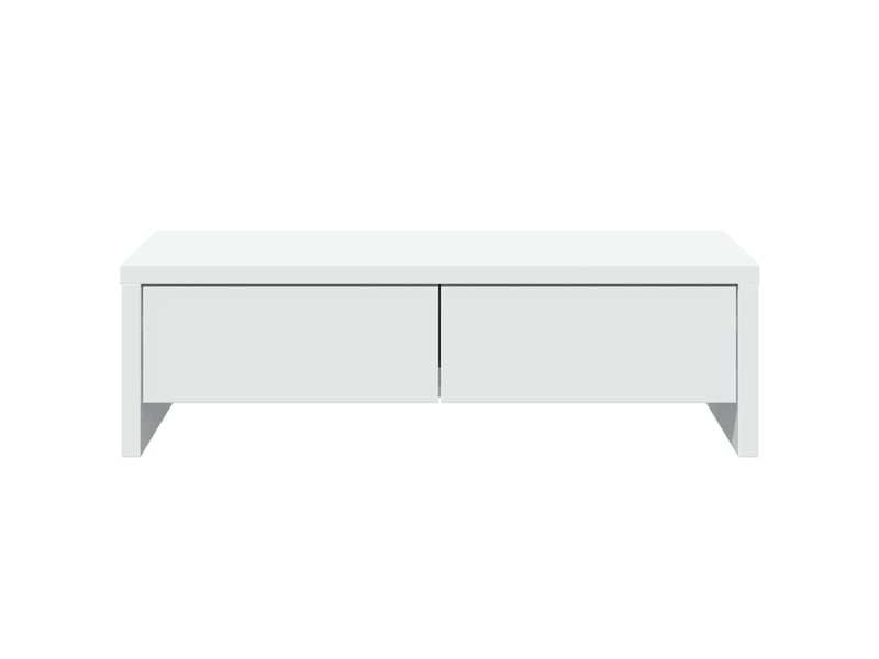  Support de moniteur table meuble bureau avec tiroirs bois d'ingénierie blanc 02_0044935  - Conforama B