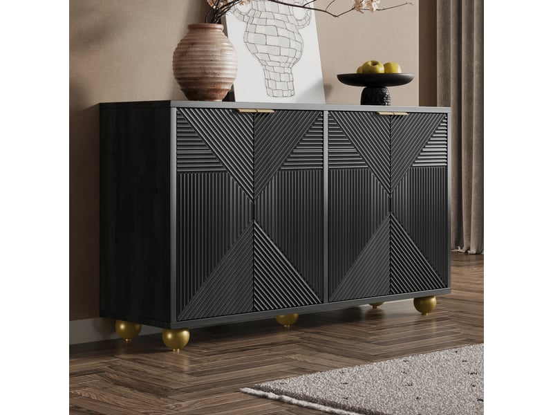  Lit double en velours avec oreilles de lapin et bandeau lumineux chaud réglable, coffre de rangement sous le lit, deux poufs, rose, 140x200 cm  - Conforama D