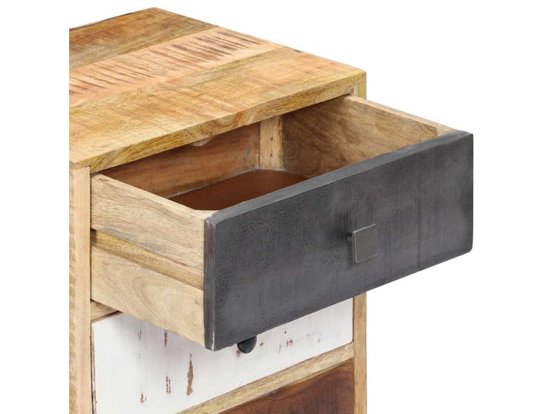  Table de chevet - cabinet de chevet - table de nuit 40 x 30 x 60 cm bois de manguier massif  - Conforama D