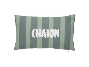Coussin bichette rectangulaire 30x50cm vert