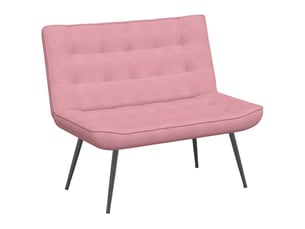 Banc chambre, banc de lit rose 110x74x84 cm velours