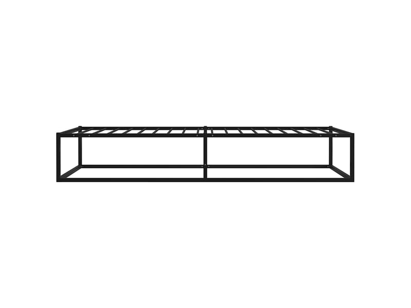  Lit simple- lit adulte -  cadre de lit sans matelas noir métal 100x200 cm  - Conforama C