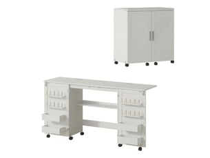 Bureau enfant 160 cm coloris blanc