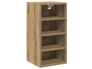 Meuble de rangement, armoire suspendue chêne artisanal 30x29,5x60cm bois d'ingénierie