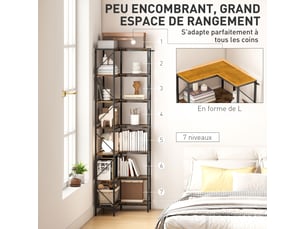 Etagère 60 cm coloris marron