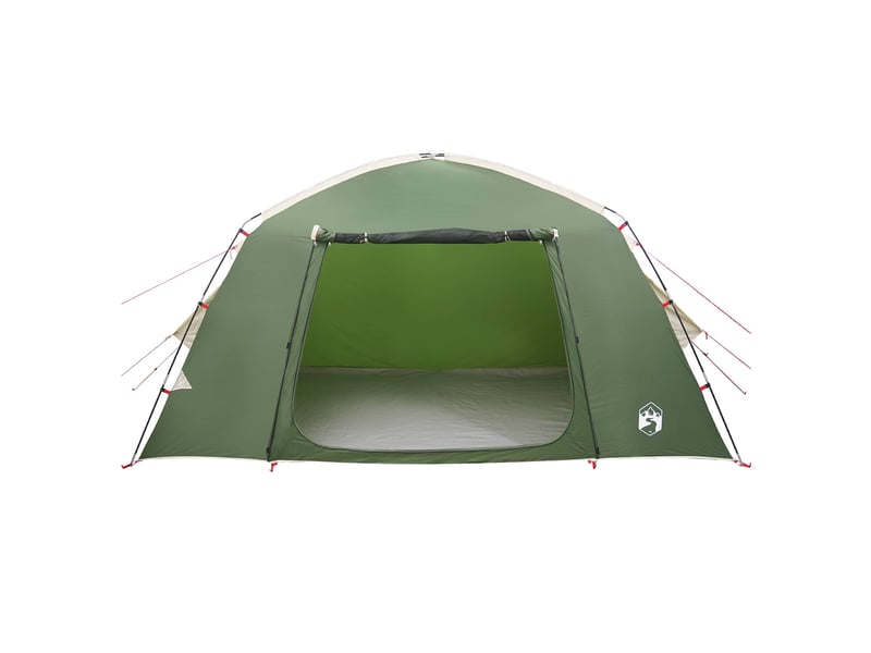 Tente de camping, tente cabane 4 personne vert polyester - Conforama D
