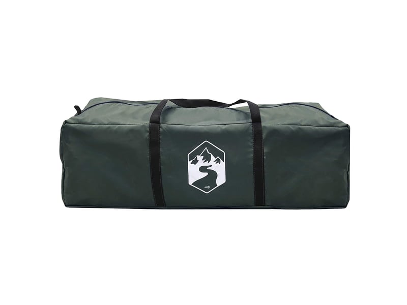 Tente de fête, tente de camping vert armée 600x600x400 cm polyester et acier - Conforama D