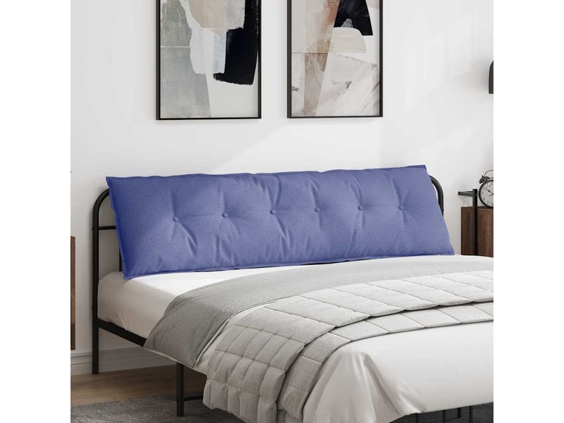  Coussin de dos, coussin de dossier bleu denim 180 x 19 x 50 cm tissu cf54545  - Conforama B