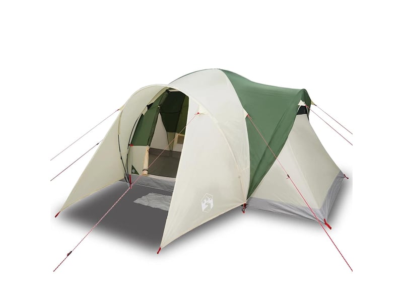  Tente de camping, tente familiale à dôme 6 personnes vert imperméable shl77402  - Conforama A