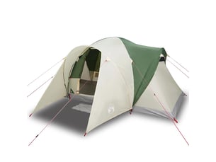 Tente de camping, tente familiale à dôme 6 personnes vert imperméable shl77402