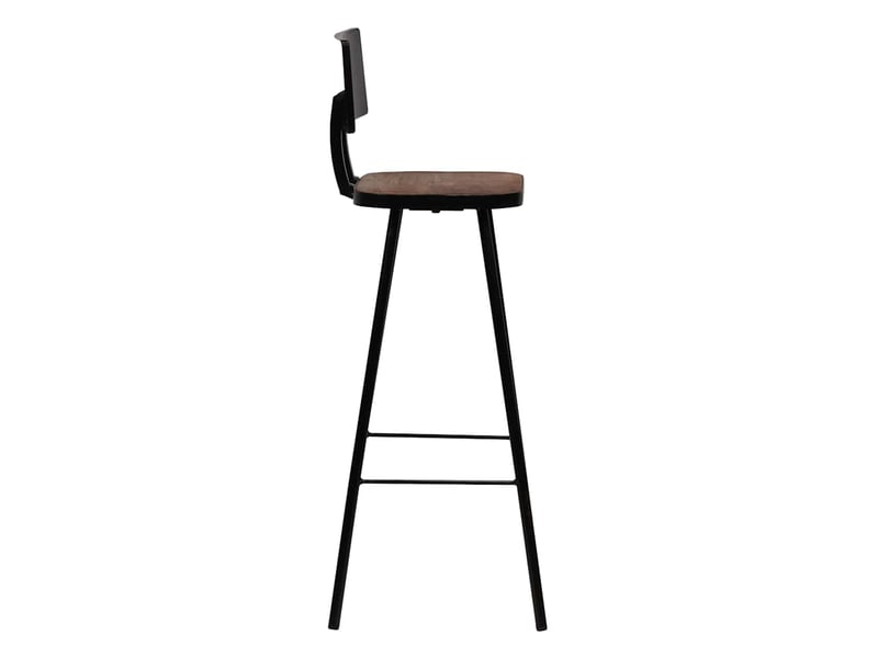  Lot de 2 tabouret de bar, chaise de bar bois massif de récupération shl24879  - Conforama D