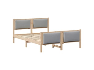 Lit 2 places 150x200 cm coloris marron
