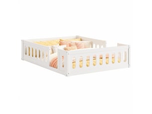 Lit cabane 140x195 cm VIVRYN   coloris blanc