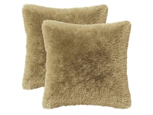 Lot de 6 coussins avec oreiller, coussins décoratifs heerlen gris clair fleece pv cf50823
