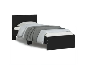 Lit simple 90x200 cm    coloris noir