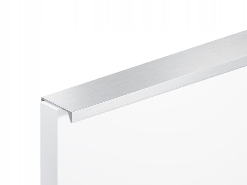  Poignée de meuble en aluminium, 486 mm, couleur chrome mat  - Conforama D