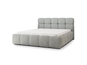 Lit coffre 140x200 cm <strong>MASSENO</strong>  <strong></strong> coloris gris