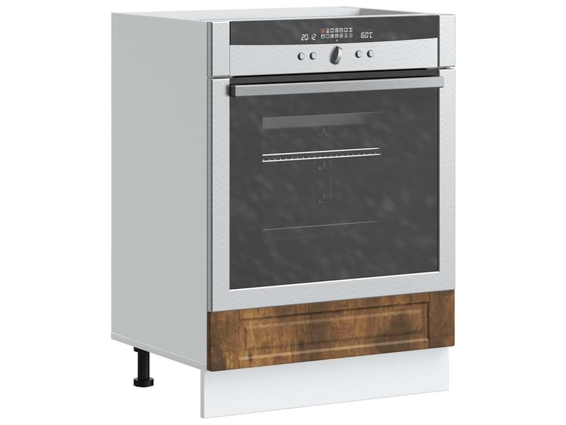  Armoire à four, armoire de cuisine porto chêne fumé bois d'ingénierie  - Conforama B