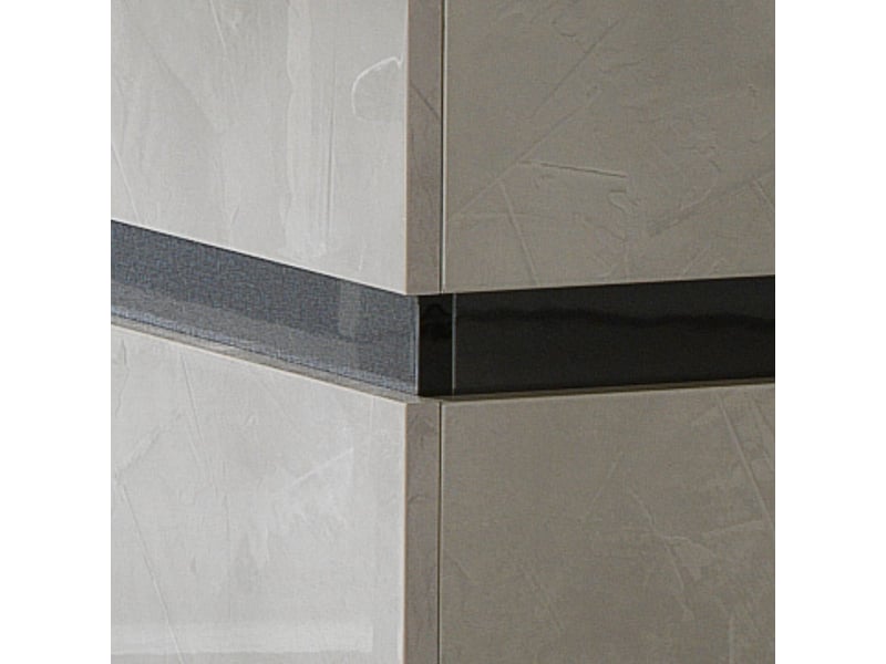  Table rectangulaire pied central aspect ciment et anthracite - libeccio LIBECCIO - Conforama E