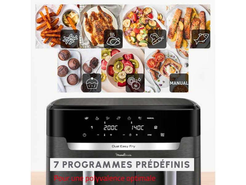 Friteuse peu d'huile MOULINEX MOULINEX EZ942HF0 - Conforama N
