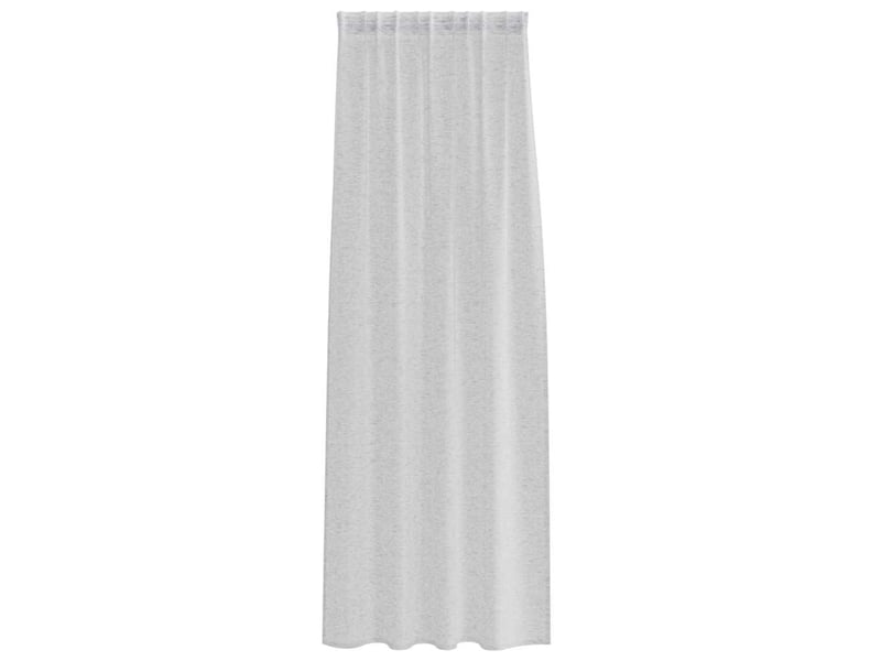  Lot de 2 rideaux en voile, voilage gris clair 225 x 140 cm polyester cf43914  - Conforama D