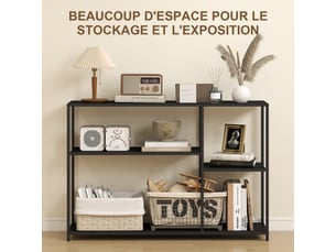 Console 0 tiroir(s)  coloris noir <strong></strong> <strong></strong>
