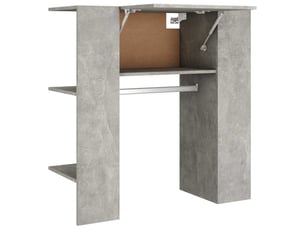 Meuble de rangement, armoire de couloir gris béton 97,5x37x99 cm bois d'ingénierie