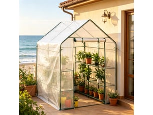 Serre à tomates durable avec porte zippée, serre de jardin, protection des plantes