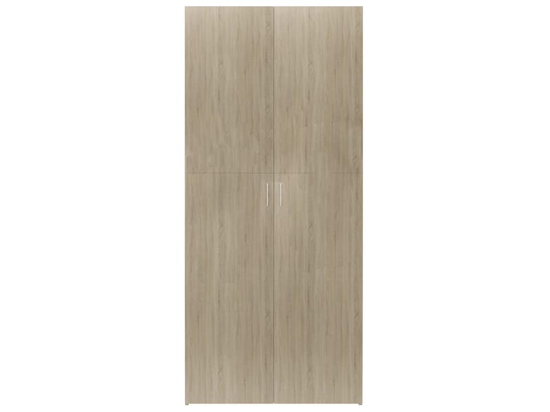  Meuble à chaussure, armoire à chaussures chêne sonoma 80x35,5x180cm bois ingénierie  - Conforama D