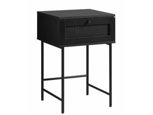 Selsey mogest - table de chevet - 45 cm - noir